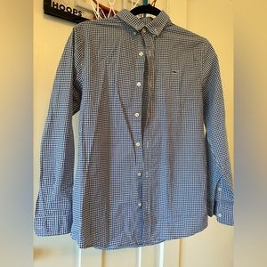Vineyard vines men’s classic fit gingham on the go performance shirt size 16